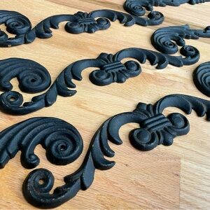 🌹9 Piece ORNATE ornamental iron accent DECOR pieces